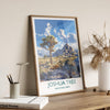 Joshua Tree National Park Travel Poster Wall Art, Travel Print of Joshua Tree, National Park Art Lovers Gift, California, USA, Wall Art Gift