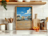 Tenby Travel Print Wall Art, Tenby Travel Poster, Wales, Pembrokeshire Coast, Welsh Art Gift, Wall Art Print