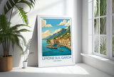 Limone sul Garda Travel Print | Lakeside Harbour, Italy Wall Art