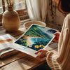 Fiji Travel Poster Wall Art, Travel Print of Fiji, South Pacific Islands Art Lovers Gift