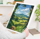 Malvern Hills Travel Print Wall Art, Malvern Hills Travel Poster, English Countryside Art Gift, Wall Art Print NQ Media Designs