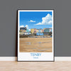 Tenby Travel Poster Wall Art, Tenby Travel Print, Wales, Pembrokeshire Coast Art Gift, Welsh Wall Art Print NQ Media Designs