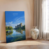 Newark Travel Print Wall Art, Travel Poster of Newark on Trent, Nottinghamshire, England, English Market Town Gift, Nottingham Art NQ Media Designs