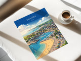 Swansea Poster, Mumbles Wall Art, Welsh Coast Print, Wales Travel Poster, Swansea Gift