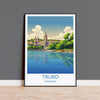Truro Travel Print, Travel Poster of Truro, England, Cornwall Art, Truro Cathedral Art Lovers Gift, Wall Art Print NQ Media Designs