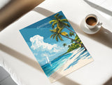 Zanzibar Travel Poster, Indian Ocean Island Art, Vibrant Wall Decor NQ Media Designs