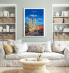 Lincoln Travel Print Wall Art, Travel Poster of Lincoln Cathedral, England, Lincolnshire Art Lovers Gift, Travel Art Gift