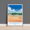 Saundersfoot Travel Poster – Pembrokeshire Coast Art | Welsh Wall Art Print NQ Media Designs