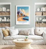 Sandymount Poster, Travel Print of Sandymount, Dublin, Ireland Coast, Travel Wall Art Gift NQ Media Designs