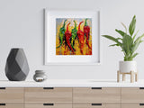 Peppers Abstract Art Colourful Kitchen Modern Design Decor Print Wall Art Picture NQ Media Designs