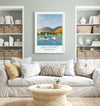 Lake District Travel Print, Travel Poster of Lake District, National Park, Cumbria