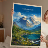 Kebnekaise Sweden Travel Print, Swedish Lapland Mountain Wall Art, Kebnekaise Poster, Scandinavian Landscape, Nordic Travel Poster