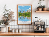 Atlanta Travel Print, Travel Poster of Atlanta, Georgia, Atlanta City Art Lovers Gift, USA Gift, Wall Art Print