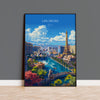 a picture of las vegas on a wall