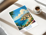 Ulcinj Travel Print | Old Town, Montenegro Wall Art