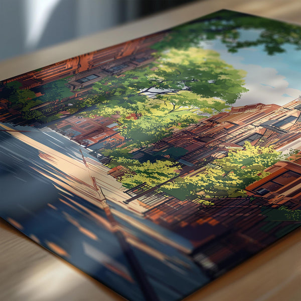 Greenwich Village New York Travel Poster Wall Art, Travel Print of Greenwich Village, New York Art Lovers Gift, USA Art Gift