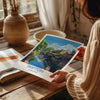 Skipton Travel Print Wall Art, Travel Poster of Skipton, Skipton Art Print, North Yorkshire Wall Print, Yorkshire Art Lovers Gift