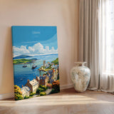 Oban Scotland Travel Poster – Coastal Wall Art, Argyll and the Isles Print, Scottish Landscape Decor Gift NQ Media Designs