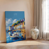 Looe Travel Poster, Travel Print of Looe, England, Cornwall Art, Looe Art Lovers Gift, Wall Art Print NQ Media Designs