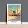 Medina Poster Wall Art, Medina Travel Print, Saudi Arabia Wall Art Gift, Medina Art Lovers Gift, Travel Wall Decor NQ Media Designs