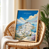 Astypalaia Travel Poster | Dodecanese Island, Greece Wall Art