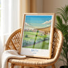 Bath Travel Print, Travel Poster of Bath, England, Cotswolds Art, Bath Gift, Avon Wall Art Print