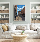 Leeds Travel Wall Art Poster, Travel Print of Leeds, West Yorkshire Wall Print, English City Art Gift NQ Media Designs