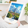Jakarta Travel Print, Travel Poster of Jakarta, Indonesia, Jakarta Art Lovers Gift, Wall Art Decor Print Gift