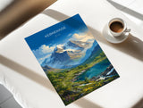 Kebnekaise Sweden Travel Print, Swedish Lapland Mountain Wall Art, Kebnekaise Poster, Scandinavian Landscape, Nordic Travel Poster