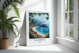 Oludeniz Travel Print Wall Art, Travel Poster of Oludeniz, Turkey Wall Art, Oludeniz Art Lovers Gift, Wall Art Print NQ Media Designs
