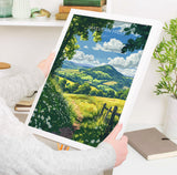 Malvern Hills Travel Print Wall Art, Malvern Hills Travel Poster, English Countryside Art Gift, Wall Art Print NQ Media Designs