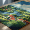 Berkshire Travel Print Wall Art, Berkshire Travel Poster, English Countryside Art Gift, Wall Art Print