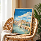 Cordoba Spain Poster, Mezquita Wall Art, Andalusia Print, Spain Travel Poster, Cordoba Gift