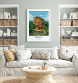 Sigiriya Travel Print Wall ArtTravel Poster of Sigiriya, Sri Lanka Art Lovers Gift, Wall Art Print NQ Media Designs