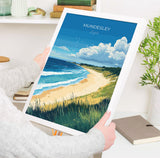 Mundesley Beach Poster, Travel Print of Mundesley, Norfolk Gift, England, Norfolk Art, Mundesley Beach Gift, Wall Art Print NQ Media Designs