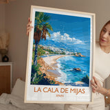 La Cala de Mijas Travel Print, Travel Poster of La Cala de Mijas, Spain, Malaga Art, Malaga Gift, Wall Art Print NQ Media Designs