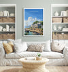 Charlestown Travel Poster, Travel Print of Charlestown, England, Cornwall Art, Charlestown Art Lovers Gift, Wall Art Print