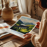 Glenfinnan Viaduct Travel Print Wall Art, Scottish Highlands Art, Railway Bridge Poster, Scotland Landscape, Steam Train Decor Artwork NQ Media Designs