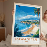 La Cala de Mijas Travel Print, Travel Poster of La Cala de Mijas, Spain, Malaga Art, Malaga Gift, Wall Art Print NQ Media Designs