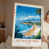 La Cala de Mijas Travel Print, Travel Poster of La Cala de Mijas, Spain, Malaga Art, Malaga Gift, Wall Art Print