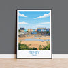Tenby Travel Poster Wall Art, Tenby Travel Print, Wales, Pembrokeshire Coast Art Gift, Welsh Wall Art Print NQ Media Designs