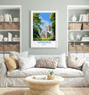 Wimborne Travel Print, Travel Poster of Wimborne, England, Wimborne Minster, Dorset Coast Art, Dorset Gift, Wall Art Print