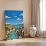 Staithes Travel Poster, Travel Print of Staithes, Yorkshire Gift, England, North Yorkshire Art, Whitby Gift, Wall Art Print NQ Media Designs