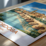 Cordoba Spain Print, Mezquita Wall Art with Border, Andalusia Poster, Spain Travel Print, Cordoba Gift Print