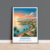 Darwin Australia Travel Poster, Darwin Waterfront Wall Art, Northern Territory Print, Tropical Cityscape Illustration, Australia Art Decor