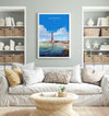 Blackpool Travel Print Wall Art, Travel Poster of Blackpool, England, Lancashire Seaside Art Lovers Gift, Travel Art Gift