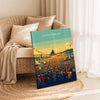 Glastonbury Travel Poster, Travel Print of Glastonbury, Somerset, England, Glastonbury Art, Festival Art Gift, Somerset Wall Art Print