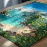 Langkawi Malaysia Travel Print, Tropical Island Wall Art, Langkawi Beach Poster, Malaysia Travel Poster, Asian Paradise Illustration