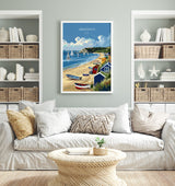 Abersoch Travel Poster Wall Art, Abersoch Travel Print, Wales, Welsh Art, Abersoch Art lovers Gift, Wall Art Print NQ Media Designs