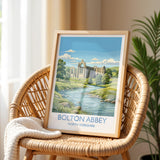 Bolton Abbey Travel Print | Yorkshire Dales Priory, England Wall Art